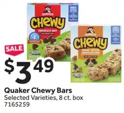 Stop&Shop Quaker Chewy Bars offer
