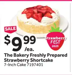 Stop&Shop The Bakery Freshly Prepared Strawberry Shortcake offer