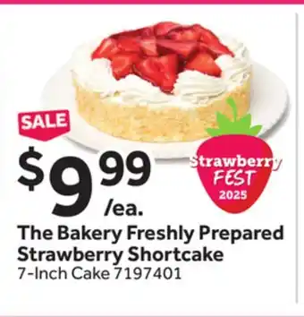 Stop&Shop The Bakery Freshly Prepared Strawberry Shortcake offer