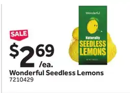 Stop&Shop Wonderful Seedless Lemons offer