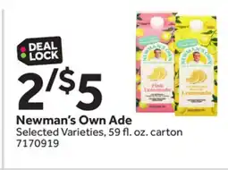 Stop&Shop Newman's Own Ade offer