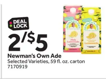 Stop&Shop Newman's Own Ade offer
