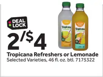 Stop&Shop Tropicana Refreshers or Lemonade offer