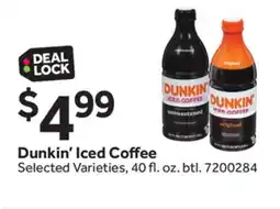 Stop&Shop Dunkin' Iced Coffee offer