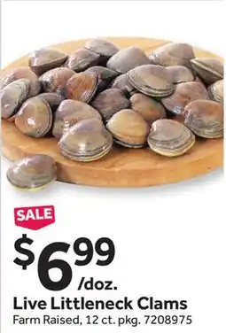 Stop&Shop Live Littleneck Clams offer