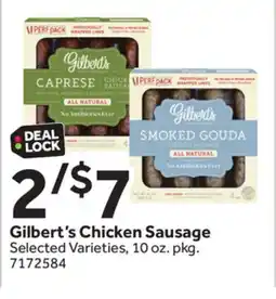 Stop&Shop Gilbert's Chicken Sausage offer