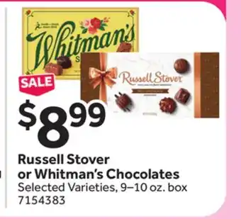 Stop&Shop Russell Stover or Whitman's Chocolates offer