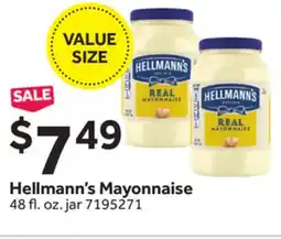 Stop&Shop Hellmann's Mayonnaise offer