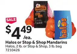 Stop&Shop Halos or Stop & Shop Mandarins offer