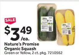 Stop&Shop Nature's Promise Organic Squash offer