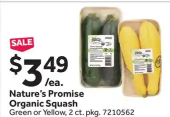 Stop&Shop Nature's Promise Organic Squash offer
