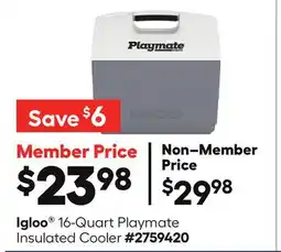 Lowe's Igloo 16-Quart Playmate Insulated Cooler offer