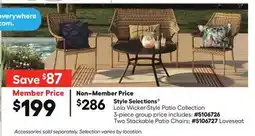 Lowe's Style Selections Lola Wicker-Style Patio Collection offer