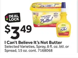Stop&Shop I Can't Believe It's Not Butter offer