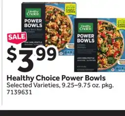 Stop&Shop Healthy Choice Power Bowls offer