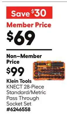 Lowe's Tools KNECT 28-Piece Standard/Metric Pass Through Socket Set offer