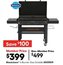 Lowe's Blackstone 4-Burner Gas Griddle offer