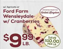 DeCicco & Sons Ford Farm Wensleydale w/Cranberries offer