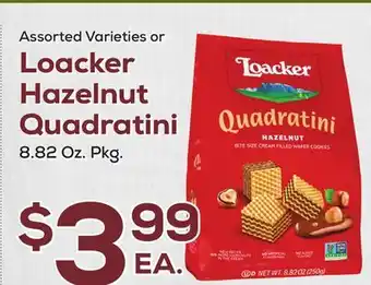 DeCicco & Sons Loacker Hazelnut Quadratini offer