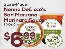 DeCicco & Sons Nonna DeCicco's San Marzano Marinara Sauce offer
