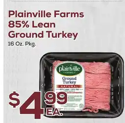 DeCicco & Sons Plainville Farms 85% Lean Ground Turkey offer