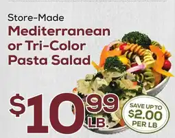 DeCicco & Sons Mediterranean or Tri-Color Pasta Salad offer