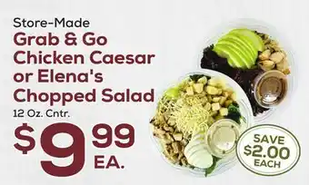 DeCicco & Sons Grab & Go Chicken Caesar or Elena's Chopped Salad offer