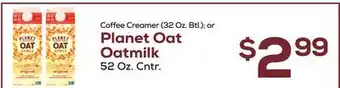 DeCicco & Sons Planet Oat Oatmilk 52 Oz. Cntr offer