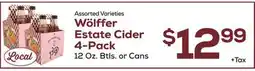 DeCicco & Sons Wölffer Estate Cider 4-Pack offer