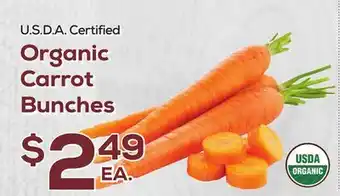 DeCicco & Sons Organic Carrot Bunches offer