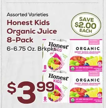 DeCicco & Sons Honest Kids Organic Juice 8-Pack offer