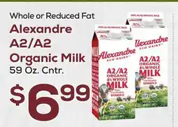 DeCicco & Sons Alexandre A2/A2 Organic Milk offer