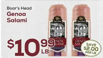 DeCicco & Sons Boar's Head Genoa Salami offer