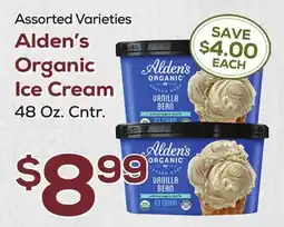 DeCicco & Sons Alden's Organic Ice Cream offer