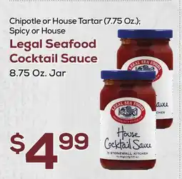 DeCicco & Sons Legal Seafood Cocktail Sauce, 8.75 Oz. Jar offer