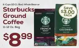 DeCicco & Sons Starbucks Ground Coffee 11-12 Oz offer