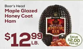 DeCicco & Sons Boar's Head Maple Glazed Honey Coat Ham offer