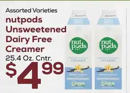 DeCicco & Sons Nutpods Unsweetened Dairy Free Creamer offer