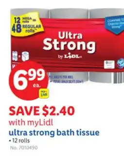 Lidl ultra strong bath tissue offer