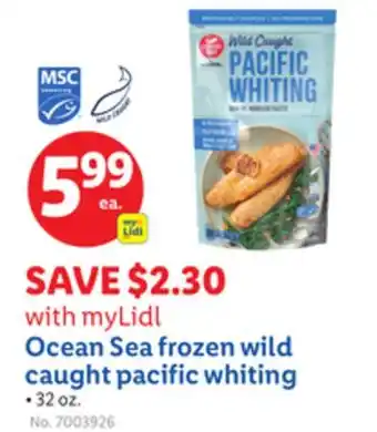 Lidl Ocean Sea frozen wild caught pacific whiting offer