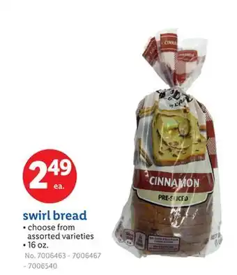 Lidl swirl bread offer