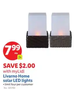 Lidl Livarno Home solar LED lights offer