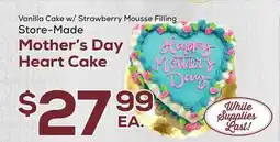 DeCicco & Sons Mother's Day Heart Cake offer