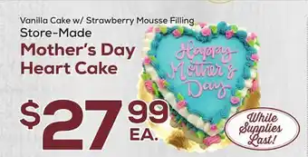 DeCicco & Sons Mother's Day Heart Cake offer