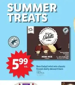 Lidl Bon Gelati mini mix classic frozen dairy dessert bars offer