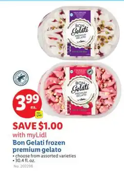 Lidl Bon Gelati frozen premium gelato offer