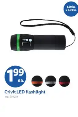 Lidl Crivit LED flashlight offer