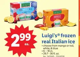 Lidl Luigi's frozen real Italian ice offer