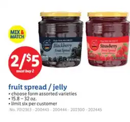 Lidl fruit spread/jelly offer