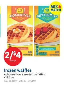 Lidl frozen waffles offer